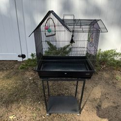 Birdcage With Rolling Stand By Hoei 
