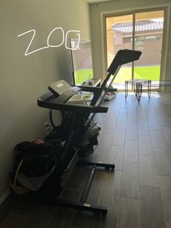 Treadmill, Vanity, Coffee Tables And Couches. 