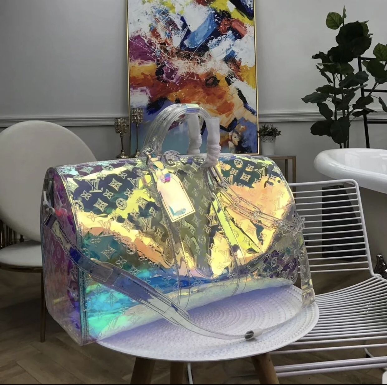 Louis Vuitton Keepall 50 Iridescent Prism Baggage