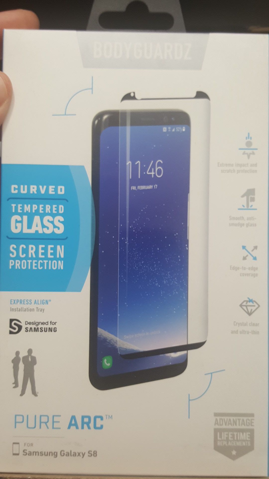 Tempered glass for samsung galaxy s8 new 7firm shiping only