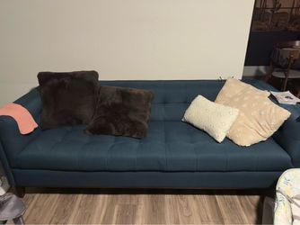 Modern Tuxedo Sofa With Upholstered Tufted