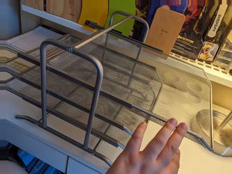 3-tier metal wire mesh document tray