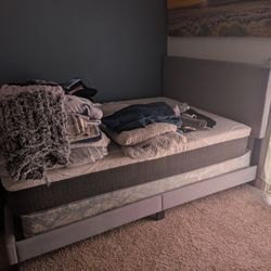 Bed Frame And New Mattress