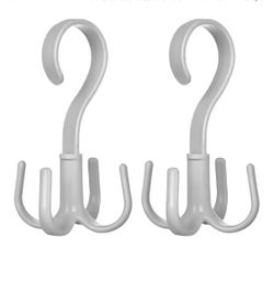 360 degree Rotatable Hanger Purse Hook Closet Organizers Holder x2