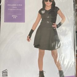 Girls Swat Cop Costume Brand New Size 4-6