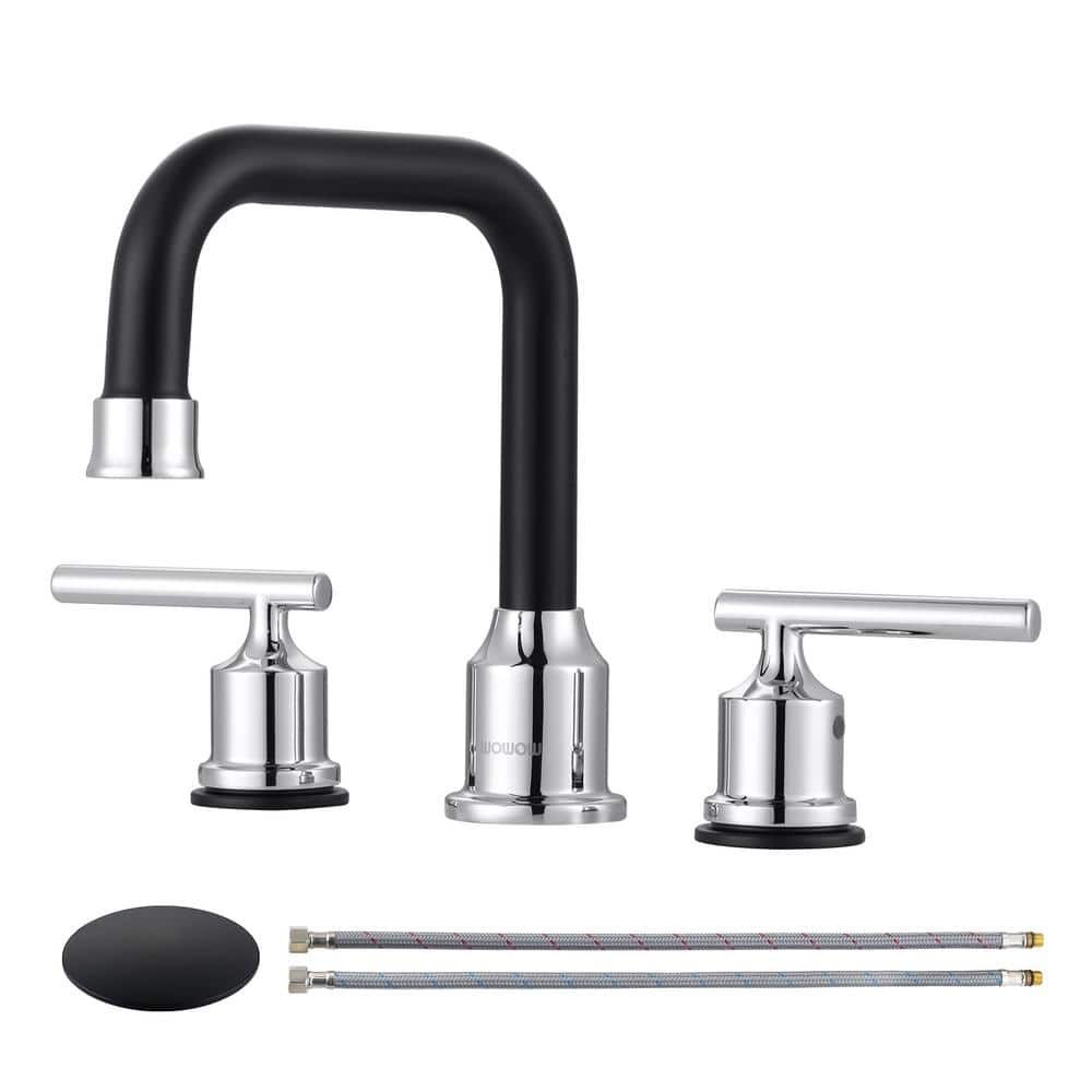 8 in. Widespread Double Handle Bathroom Faucet : $77.21