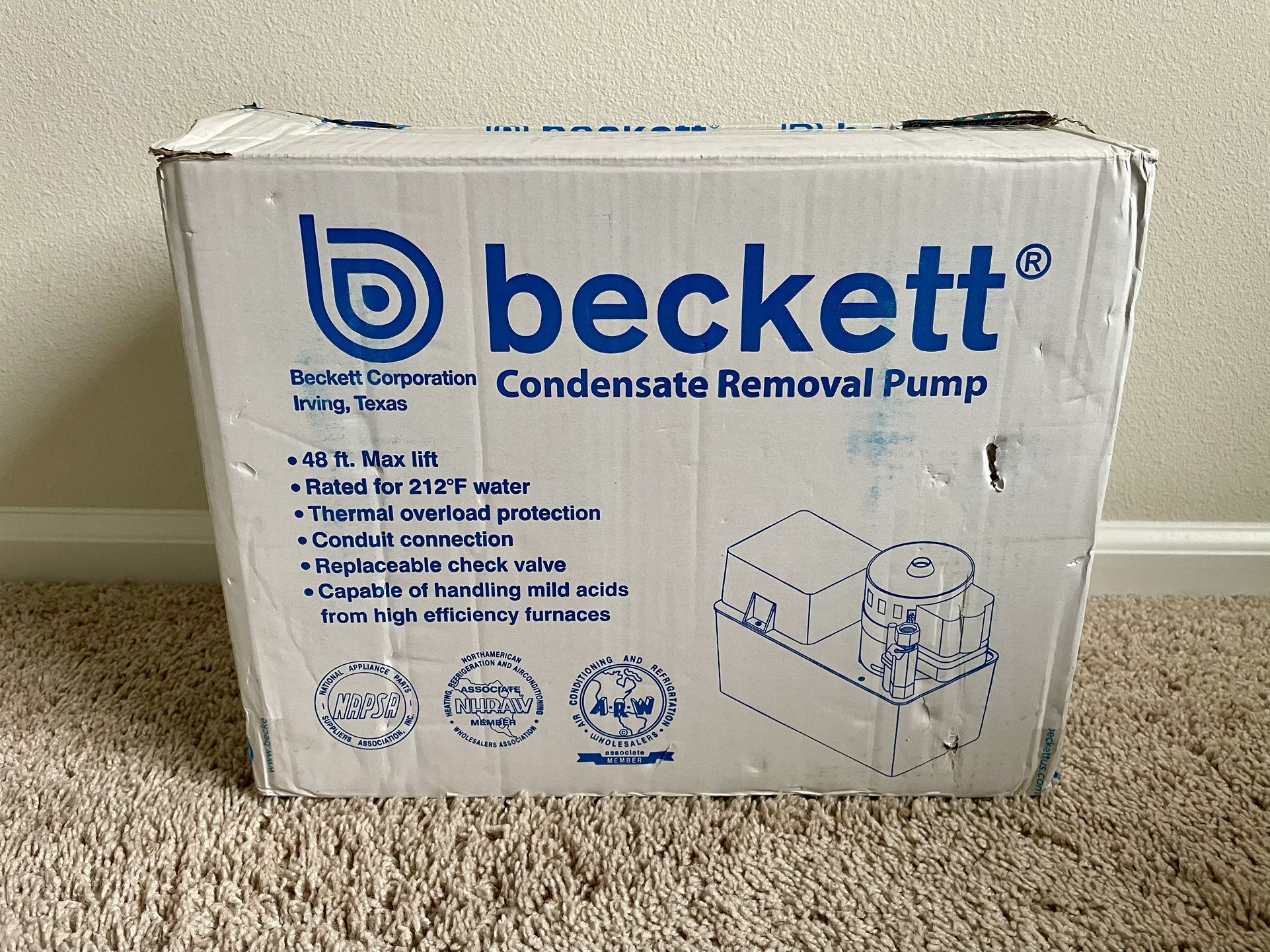 Beckett CB504ULHTS Condensate Removal Pump (460V) 48’ Max Lift