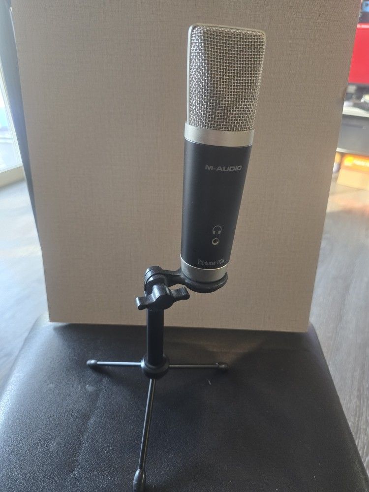 M-Audio Producer USB Microphone Black Audio Mic FREE S/H