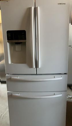 Samsung French Door  White Refrigerator Fridge
