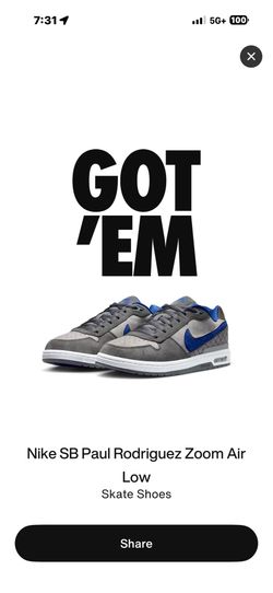 Nike SB Paul Rodriguez Zoom Air Low