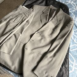Leonardo Valenti Italy Suit | 100% Mario Zegna Trivero Wool | Gray | EU 52