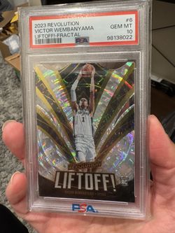 2023-24 Revolution Victor Wembanyama Liftoff Die-Cut Fractal PSA 10 GEM MINT SP