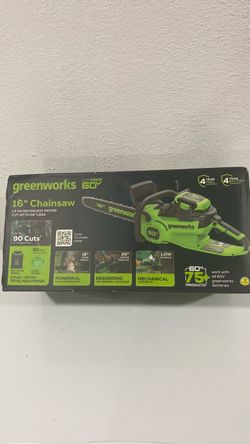 Greenworks 60V 16" Cordless Chainsaw