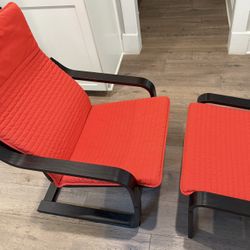 IKEA Armchair with ottoman