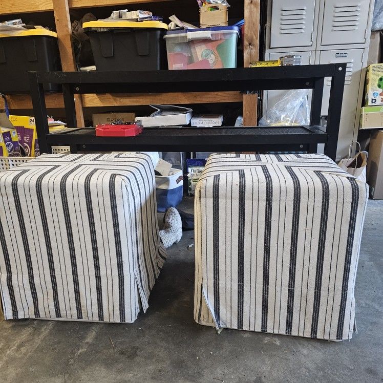 Console/small Dining Table With 2 Large Storage Seats