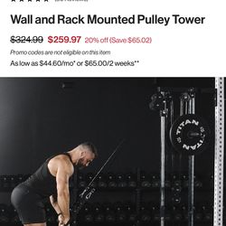 Titan Fitness Wall and Rack Mounted Pulley Tower