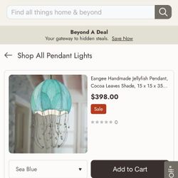 Jelly Fish Lamp New $300