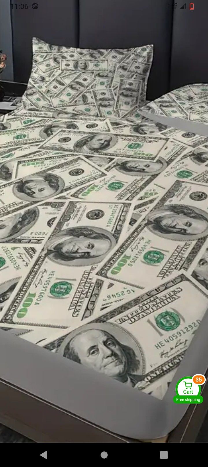 Money Bed Sheet Set