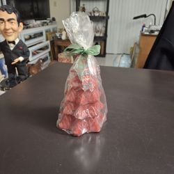 "NEW " Red Christmas Tree 🎄 Candle 6" Tall 