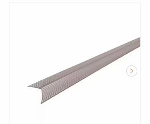 M-D Building Products 1-1/8"X1-1/8"X 72" PEWTER ALUMINUM STAIR EDGING W/SCREW NAILS