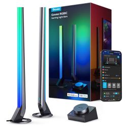 Govee RGBIC Gaming Light Bars H6047 with Smart Controller, Wi-Fi Smart LED Gaming Lights with Music Modes and 60+ Scene Modes Built