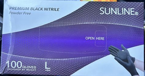 Nitrile Black Gloves