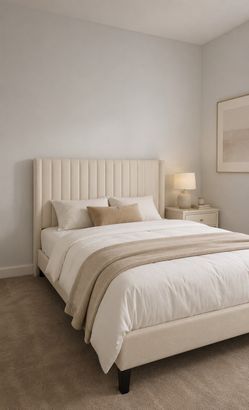 Ivory Queen Size Bed frame -$100.00