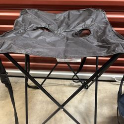 Folding Camp Table With Cup Holders