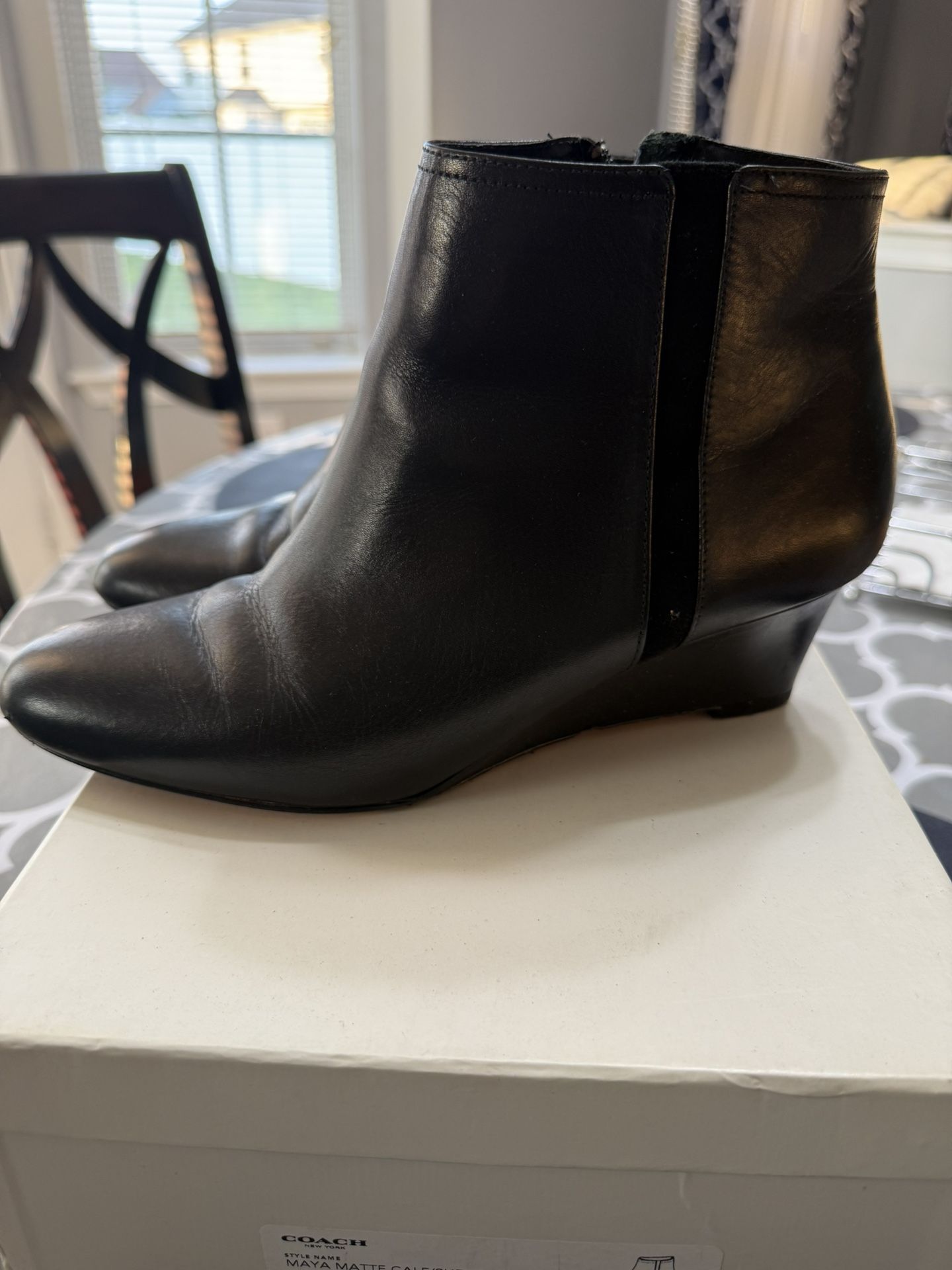 Coach Boot/shoe Maya Matte Suede Black $50 OBO