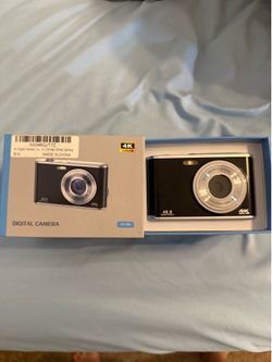 4K Digital Camera for Photography, Dual Lens Autofocus Compact Digital Camera with 16X Zoom, Anti-Shake, Flash, 2 Batteries, 2.8" Screen, Vlogging Cam