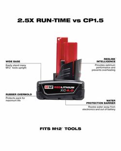 M12 12-Volt Lithium-Ion XC Extended Capacity Battery Pack 4.0Ah Questions & Answers (1