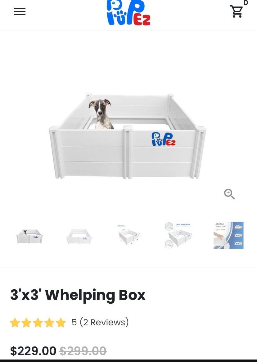 Pupez Whelping Box 3x3