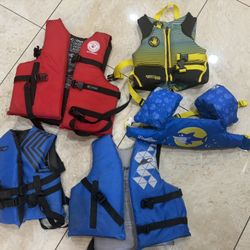 5 Life Jackets 