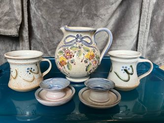 Hand made and painted pottery from Ireland