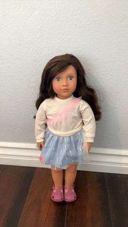 Our Generation 18" Doll with Plush dog