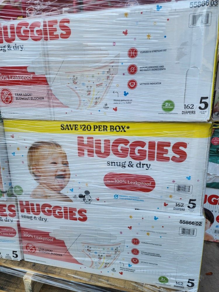 Huggies 5 $40 Each Box