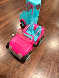 Barbie Car with Horse Carriage