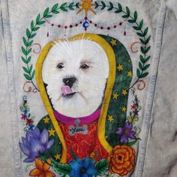 Custom Painted Denim Jacket 