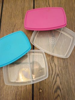 Divided Plastic Lunch Containers with Lids