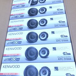 Kenwood 6-1/2 Car Audio Speakers New Nuevas