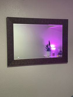 Large Brown Trim Mirror