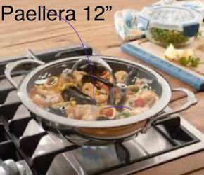 Paelleras antiaderente de 10” y 12” de  princess house/ i Speak English