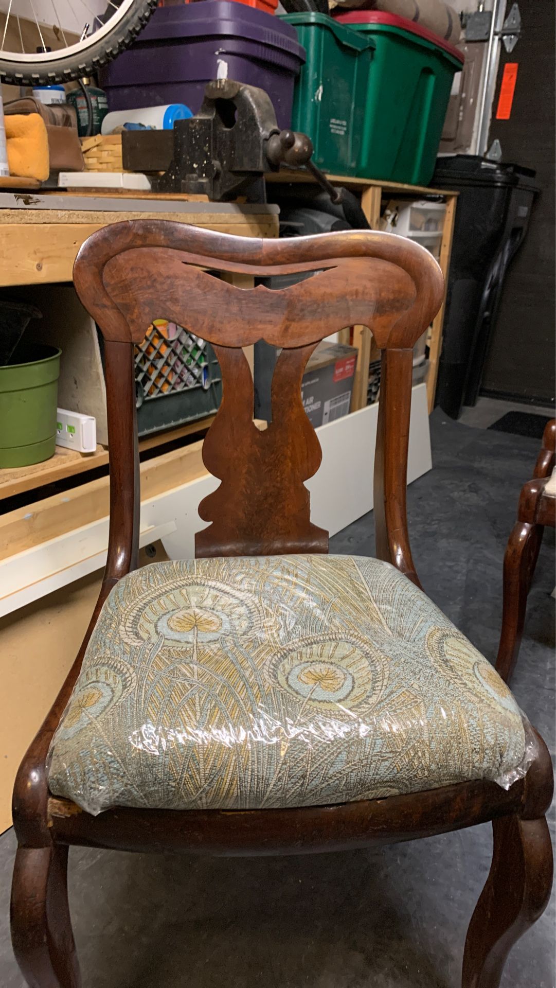 Antique accent chair