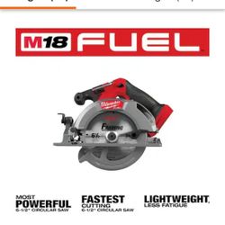 Milwaukee 18v Fuel Circular Saw Brushless Blade Size 6 1/2 Brand New Tool Only 