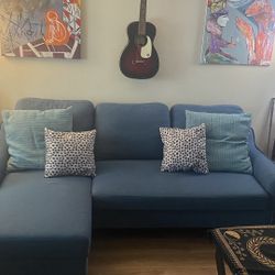 Blue L-Shape Sectional