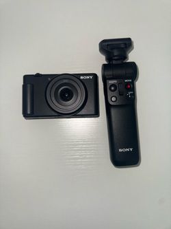 Sony ZV-1F Camera + Sony Bluetooth Shooting Grip/Tripod