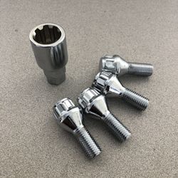 12x1.5 Wheel Lock Set 23mm Shank Most Bmw 