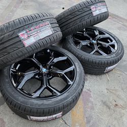 OEM 19" BMW X1/X2  2018-2024 Black Wheels With New Tires