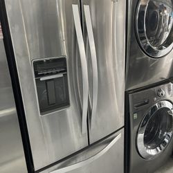 whirlpool refrigerator 30  inches stainless 