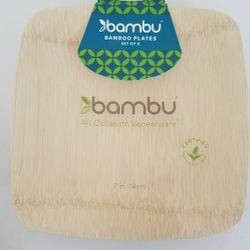 Eco-friendly bamboo plate 7 Inches